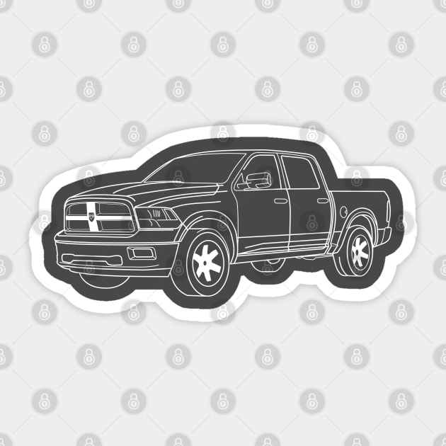 Redbubble Dodge Ram 8500 Sticker by Aurealis